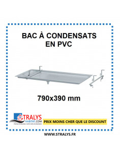 Bac à condensats PVC blanc 790 x 390mm