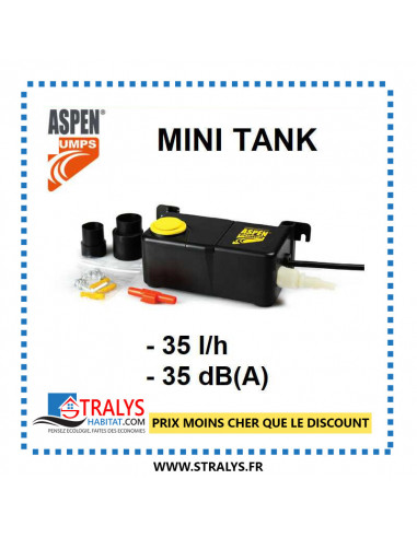 ASPEN - MINI TANK - Pompe De Relevage À Bac Submersible (35 L/H)