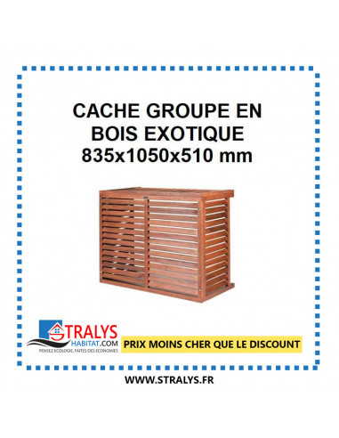 Cache Groupe - Bois Exotique - 835x1050x510 Mm (Taille M)