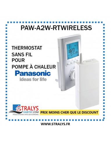 Thermostat d'ambiance LCD sans fil PAW-A2W-RTWIRELESS