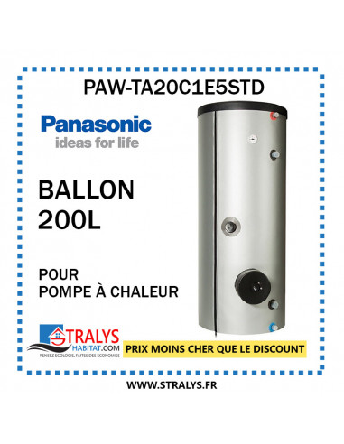 Ballon 200 L - Émaillé, PAW-TA20C1E5STD