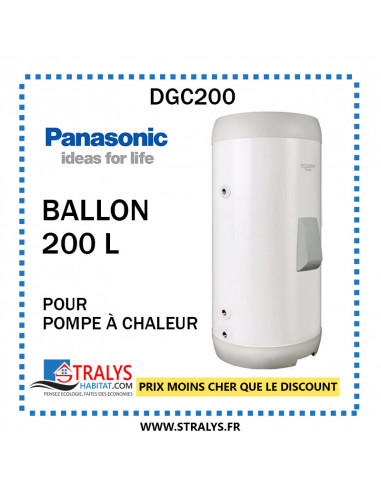 Ballon 200L - Acier inoxydable avec Vanne 3 voies