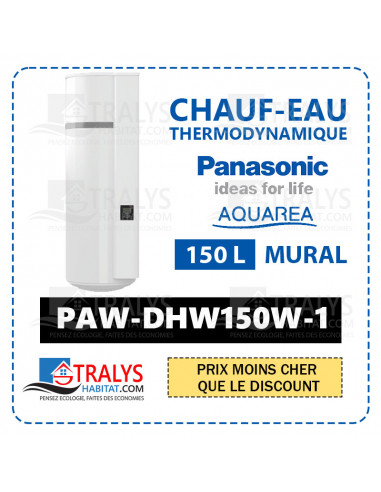 Chauffe-eau thermodynamique 100 litres - Aéromax 5 vertical mural
