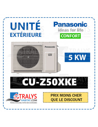 Unité extérieure Pompe à chaleur AIR/AIR Panasonic Confort  CU-Z50XKE