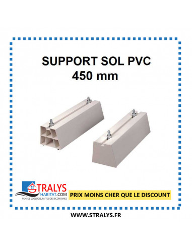 Support Sol En PVC - 450 Mm (600 Kg)