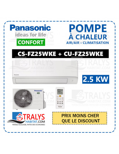 Climatisation • Pompe à chaleur AIR/AIR Unité murale FZ ultra-compacte Inverter (2.5kW) • R32