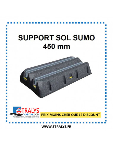 Support Sol SUMO Caoutchouc - Anti-Vibration - 450 Mm