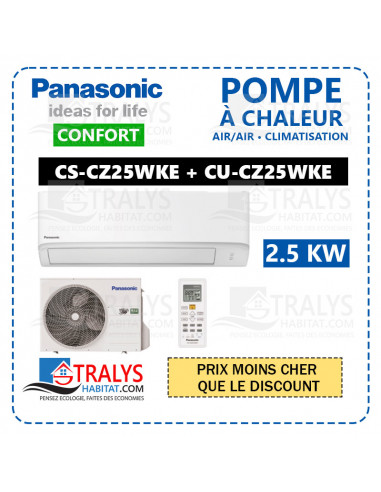 Climatisation • Pompe à chaleur AIR/AIR Unité murale CZ ultra-compacte Inverter (2.5kW) • R32