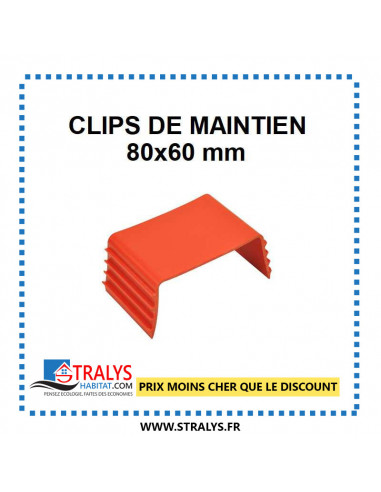 Clip De Maintien Pour Goulotte - 80x60 Mm