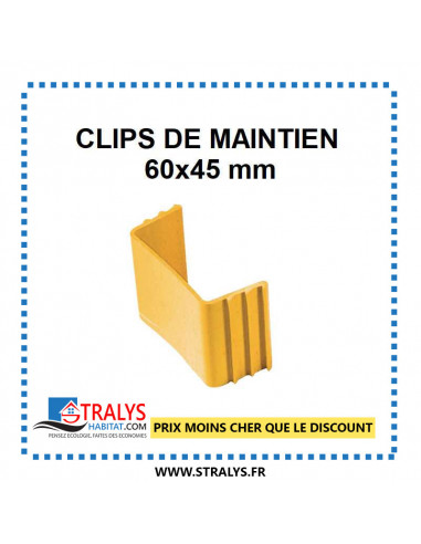 Clip De Maintien Pour Goulotte - 60x45 Mm