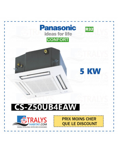 Unité intérieure Panasonic Confort Cassette 4 voies 60x60 Inverter R32 CS-Z50UB4EAW