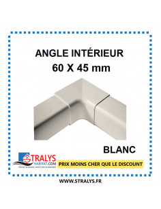 Passage de Mur pour raccords goulottes 60x45 mm - Blanc - 0610PM-W